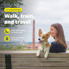 PetSafe Arnés 3 en 1 acolchado para mayor confort durante caminatas