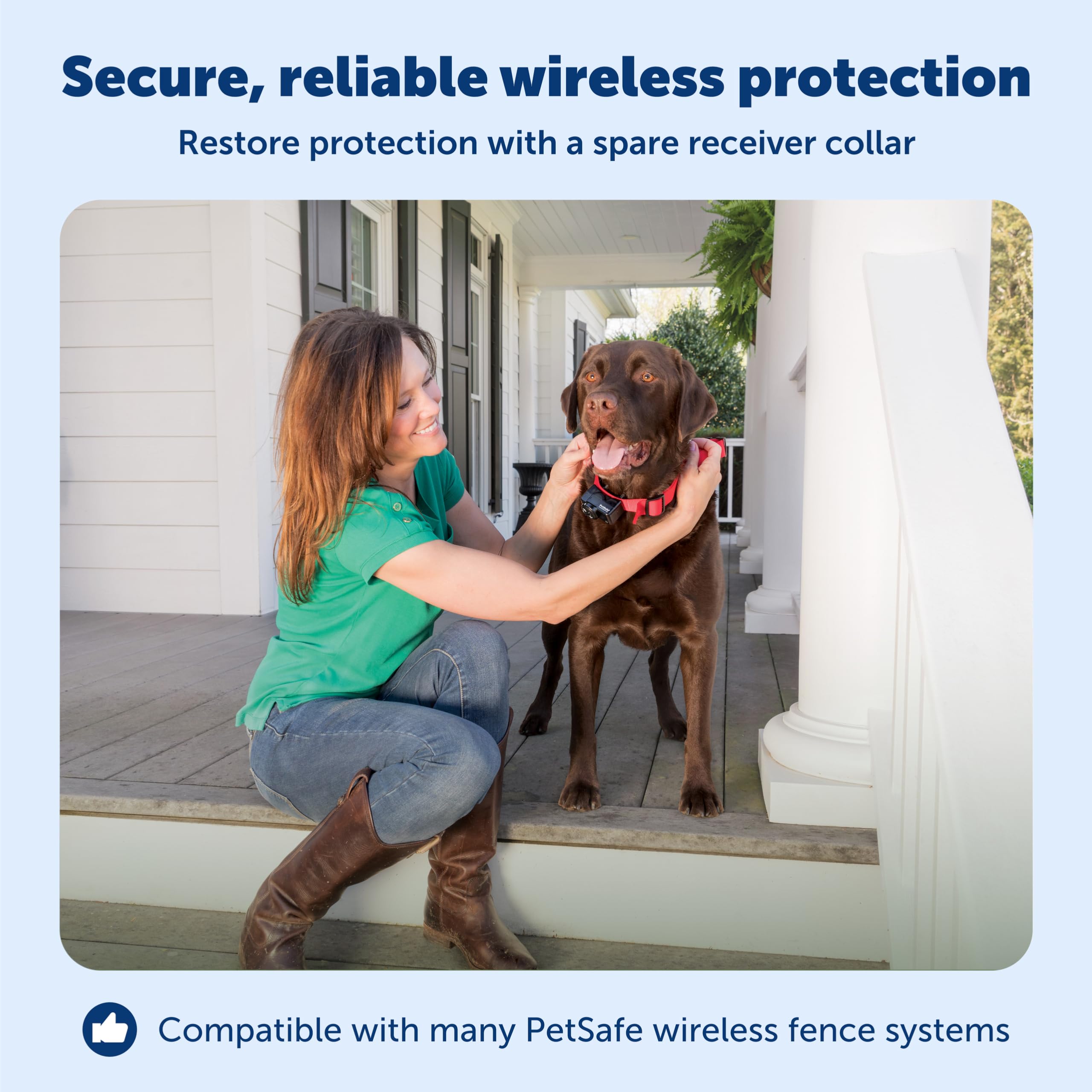 Bandera de frontera PetSafe para delimitar límites de forma visible.