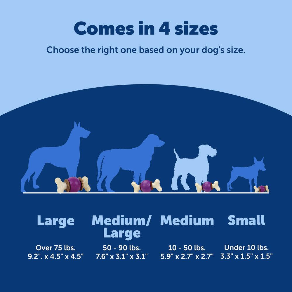 PetSafe Bouncy Bone: diseño 3-en-1 para juego duradero y reto constante.