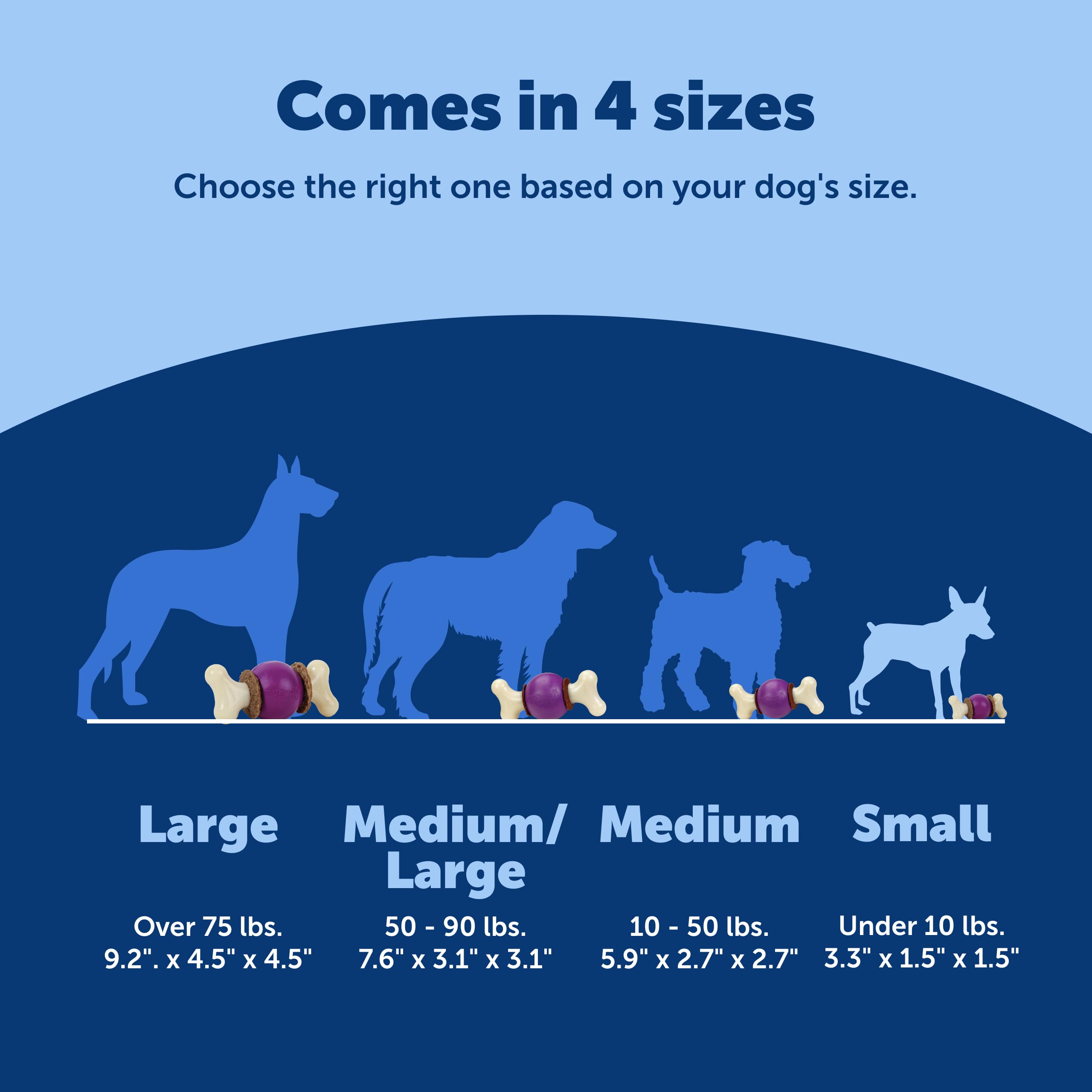 PetSafe Busy Buddy Bouncy Bone pieza de ensamble y rosca fácil.