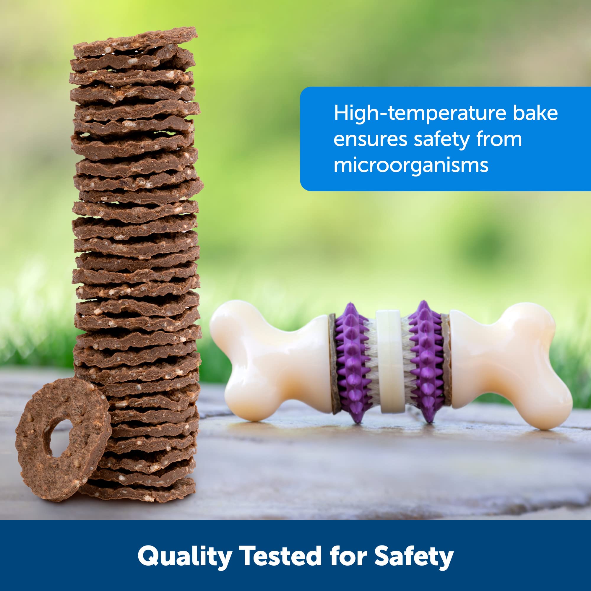 PetSafe Busy Buddy: bolsa recerrable de 16 anillos sabor maní para conservar frescura.