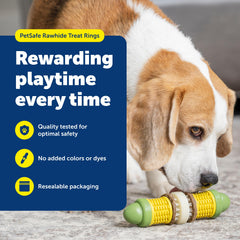 PetSafe Busy Buddy premios rawhide y mantequilla de cacahuete