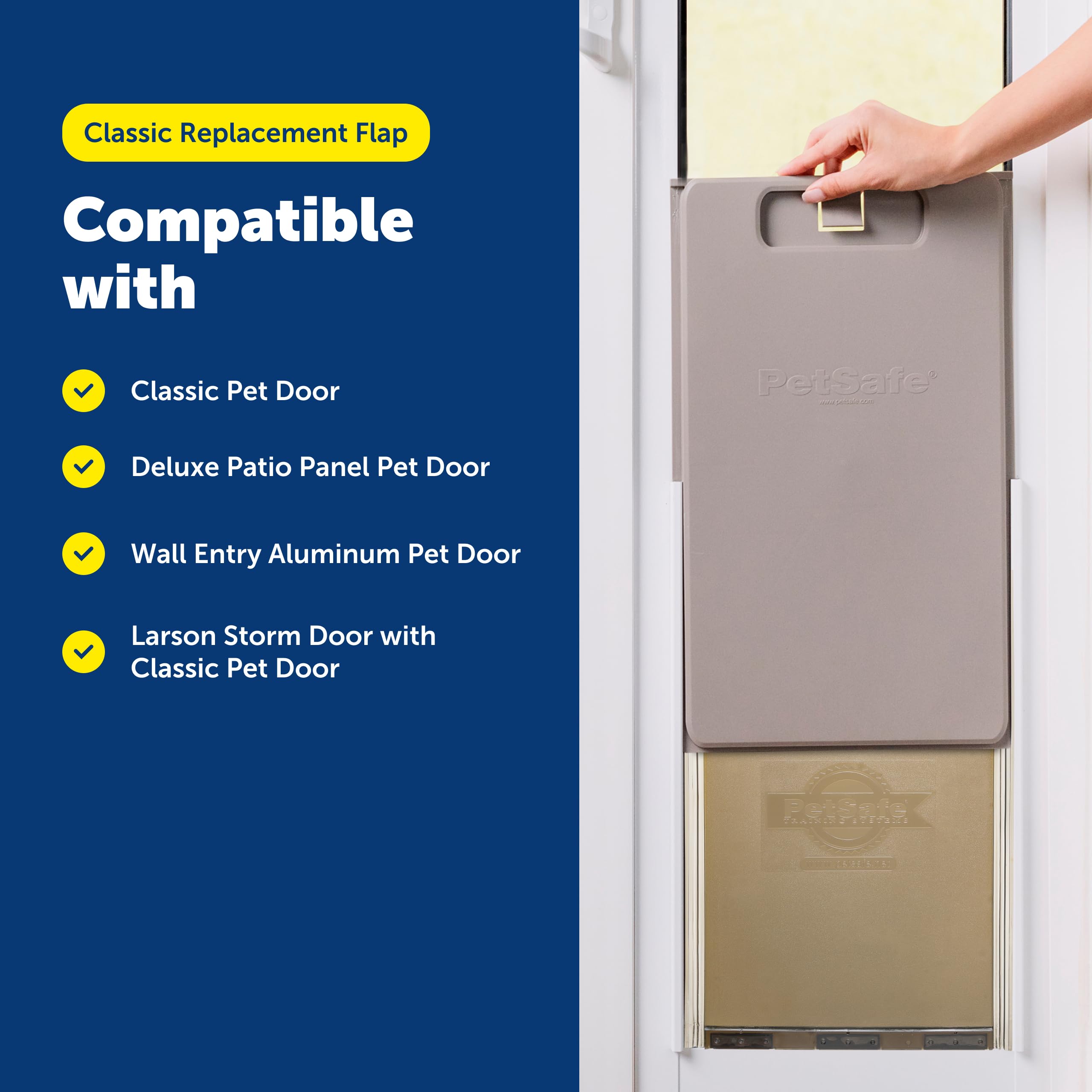 PetSafe Classic Replacement Flap, compatible con modelos de pared y paneles.