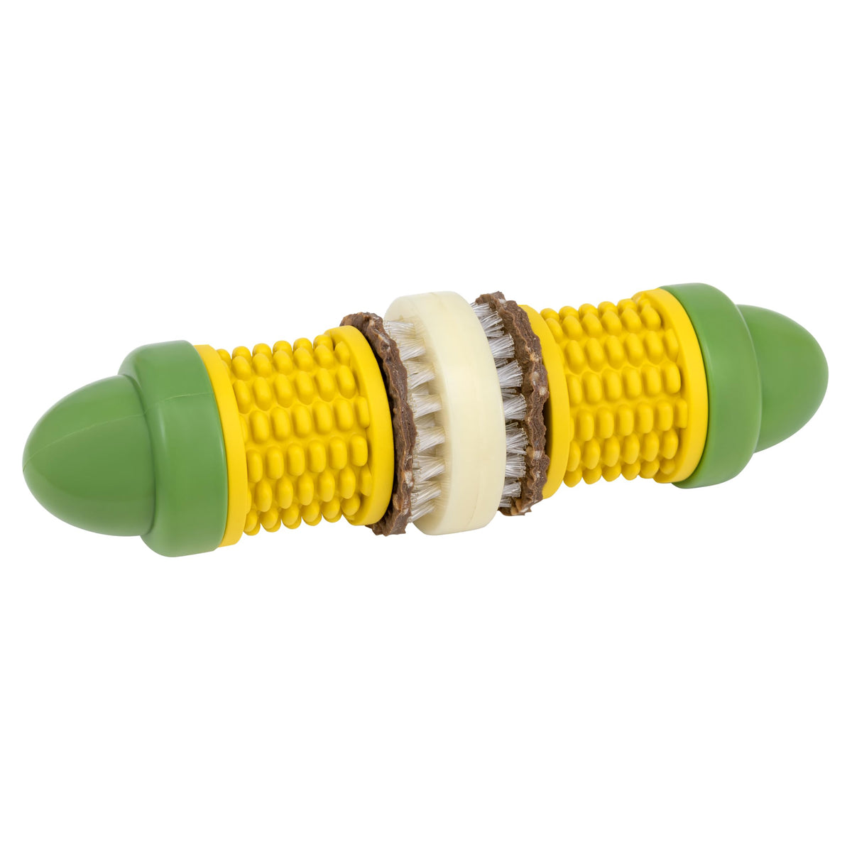 PetSafe Cravin' Corn muestra textura exterior para masticar y ralentizar la comida.