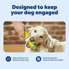 PetSafe Cravin' Corn enfoque dental con masticación para limpieza de dientes y encías.