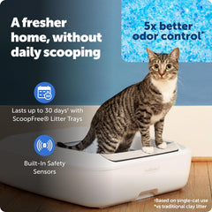 PetSafe Crystal Plus: bandeja-cristal-desechable, limpieza sin escobas para dueños ocupados.