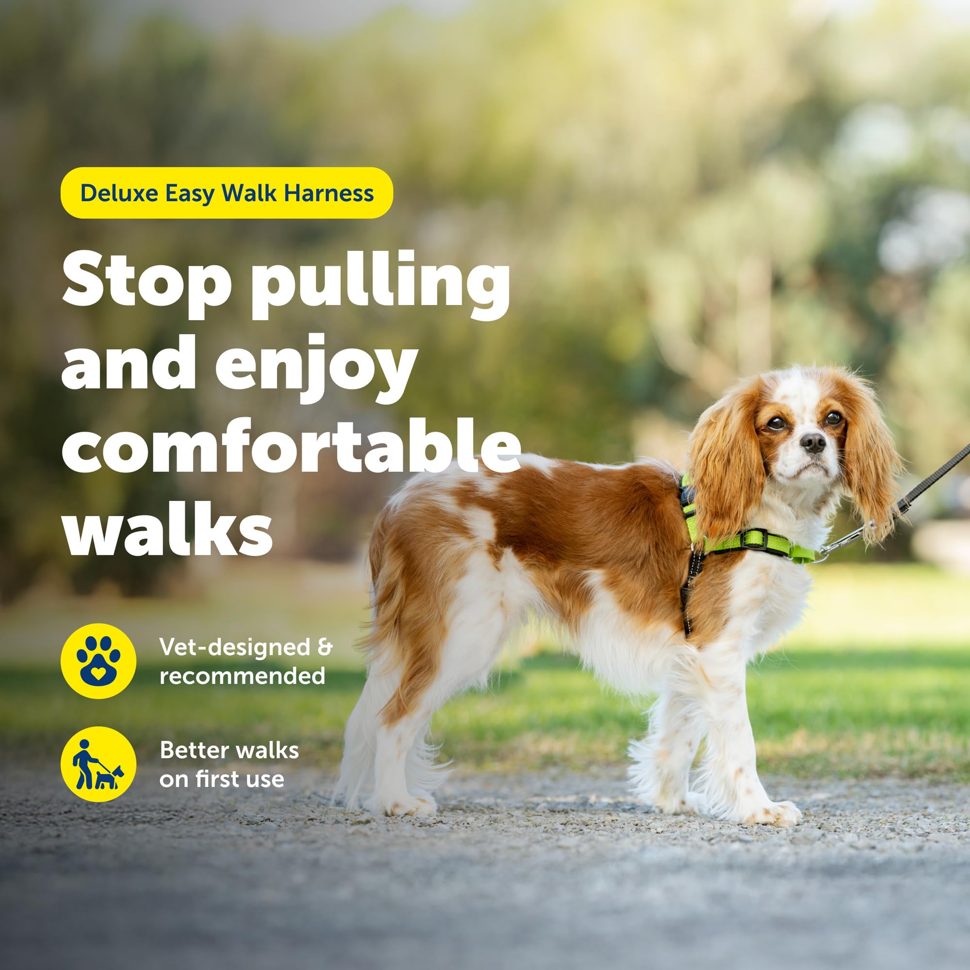 PetSafe Deluxe Easy Walk Harness neopreno ventilado: comodidad ligera durante paseos.