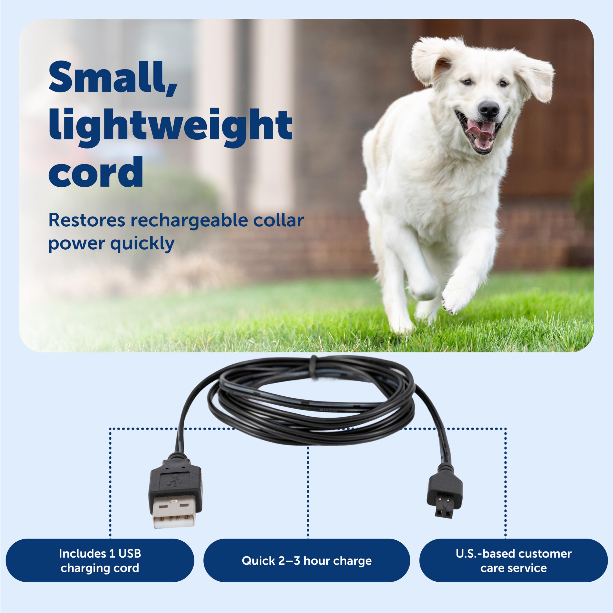 PetSafe diseño portátil y compacto, ideal para viajes con el collar recargable.