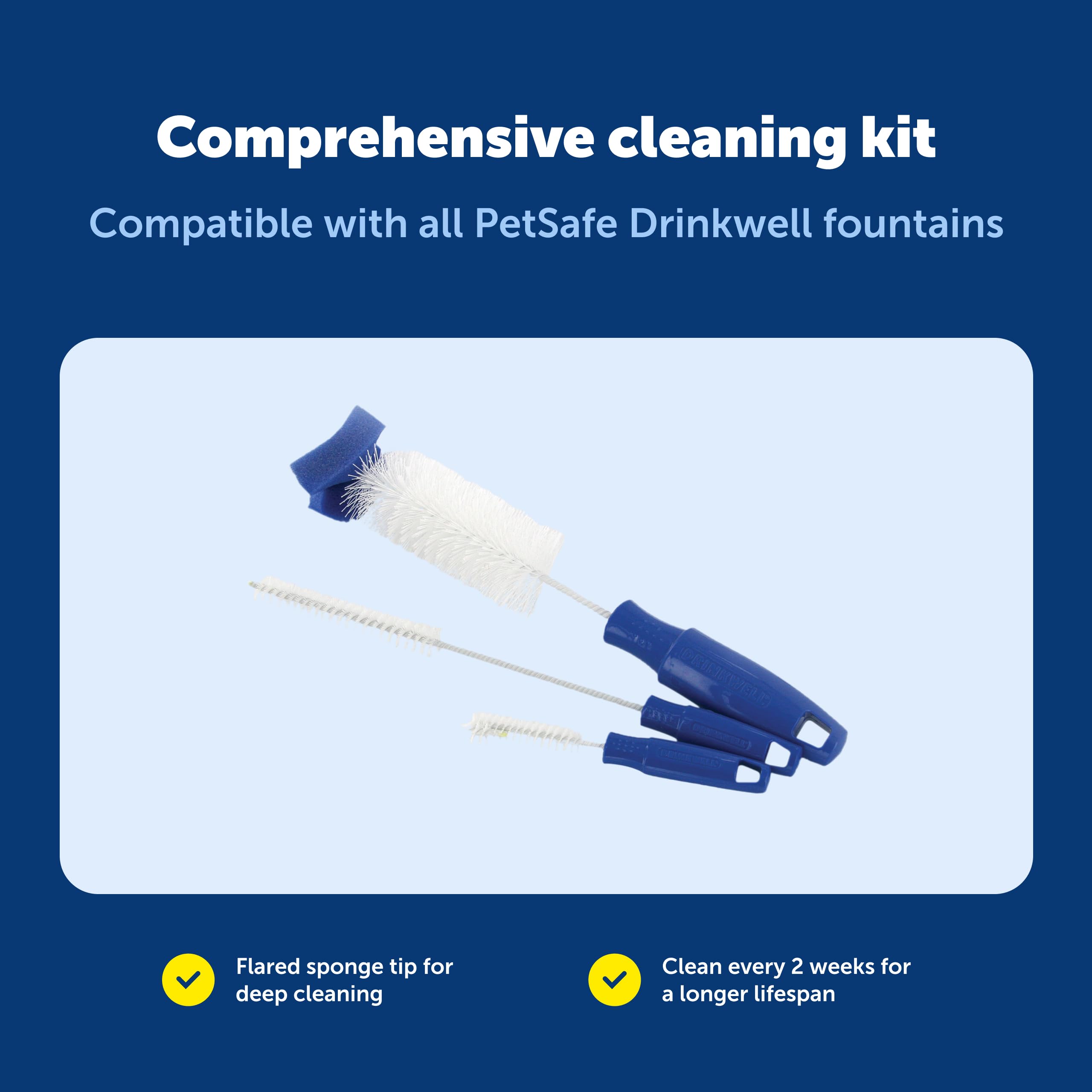 PetSafe Drinkwell: ejes de acero inoxidable envueltos en vinilo para durabilidad