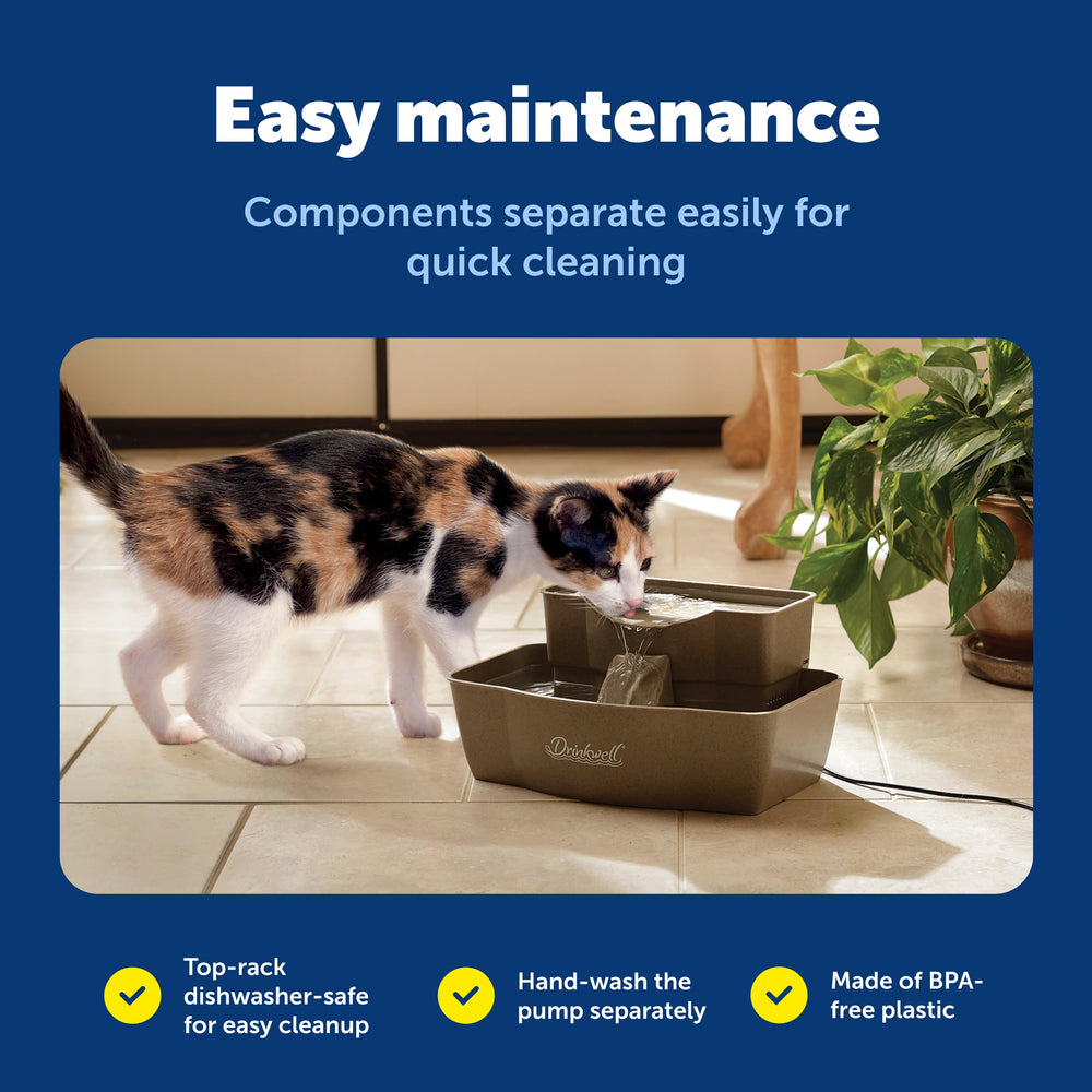 PetSafe Drinkwell Multi-Tier: base apta para lavavajillas para limpieza rápida.