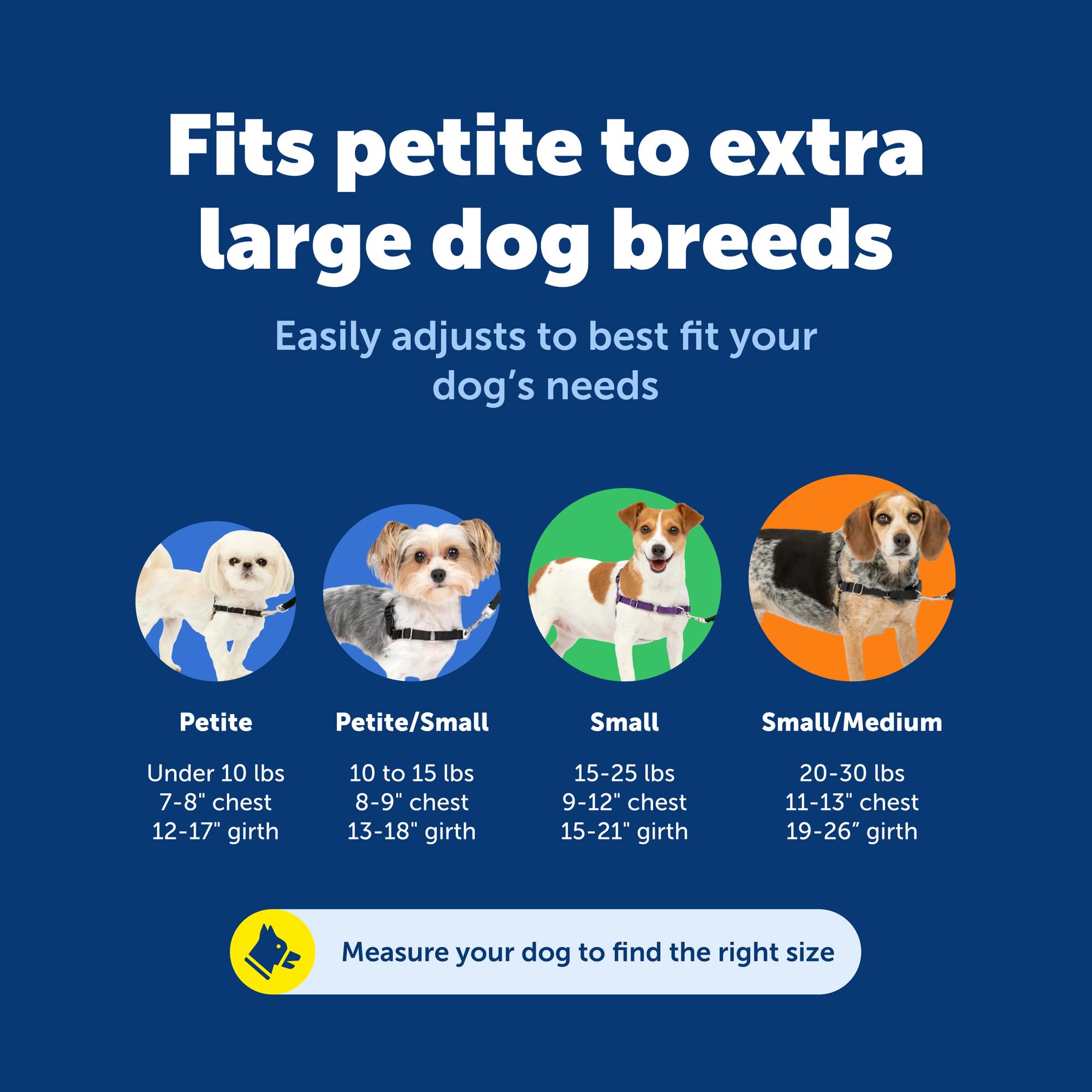 PetSafe Easy Walk banda barriga de colores facilita ponértelo rápido