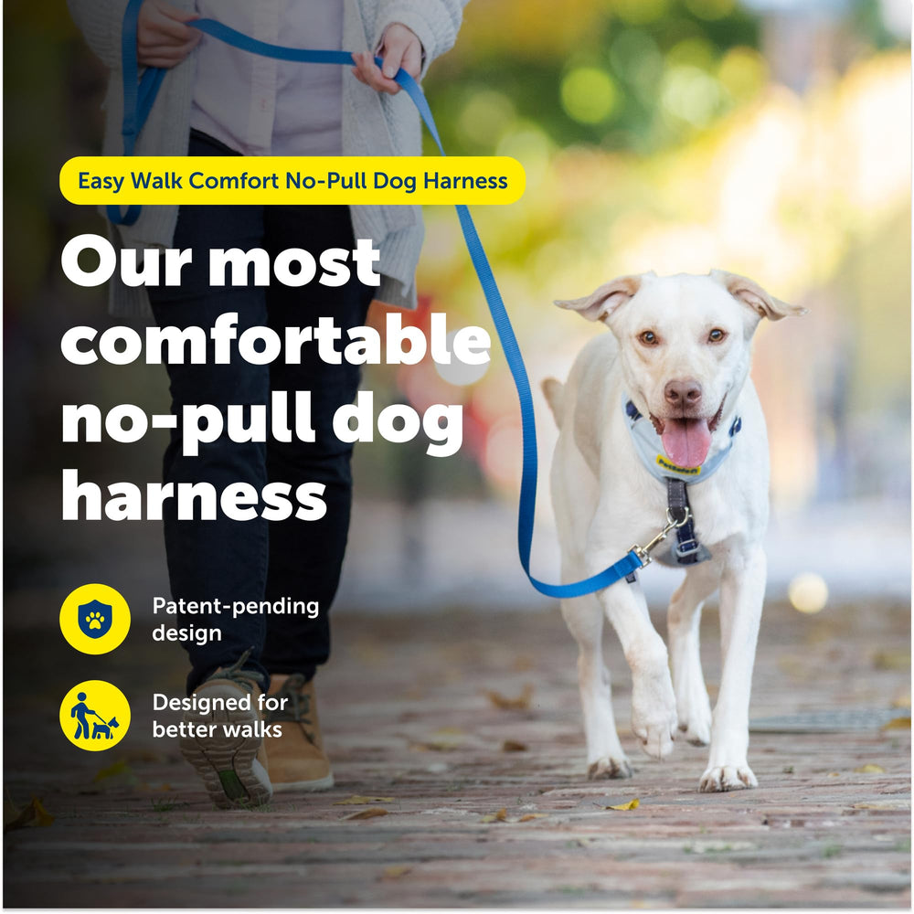 PetSafe Easy Walk Comfort Harness vista trasera rosa, clip trasero para paseos más activos.