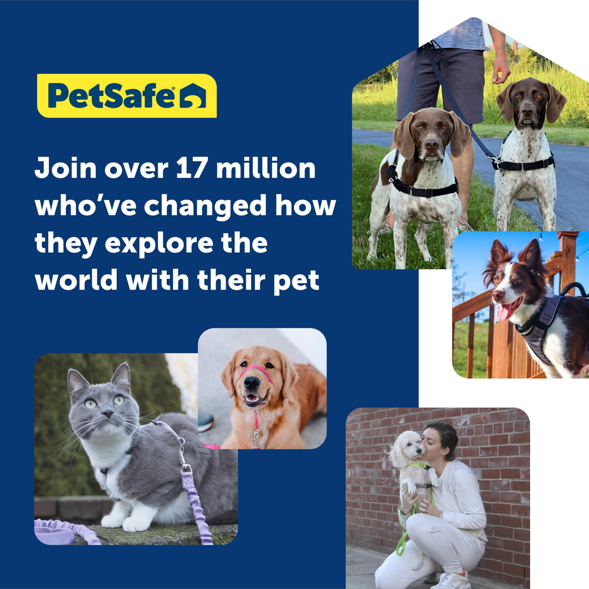 PetSafe Easy Walk con correa delantera para guiar sin tirar.