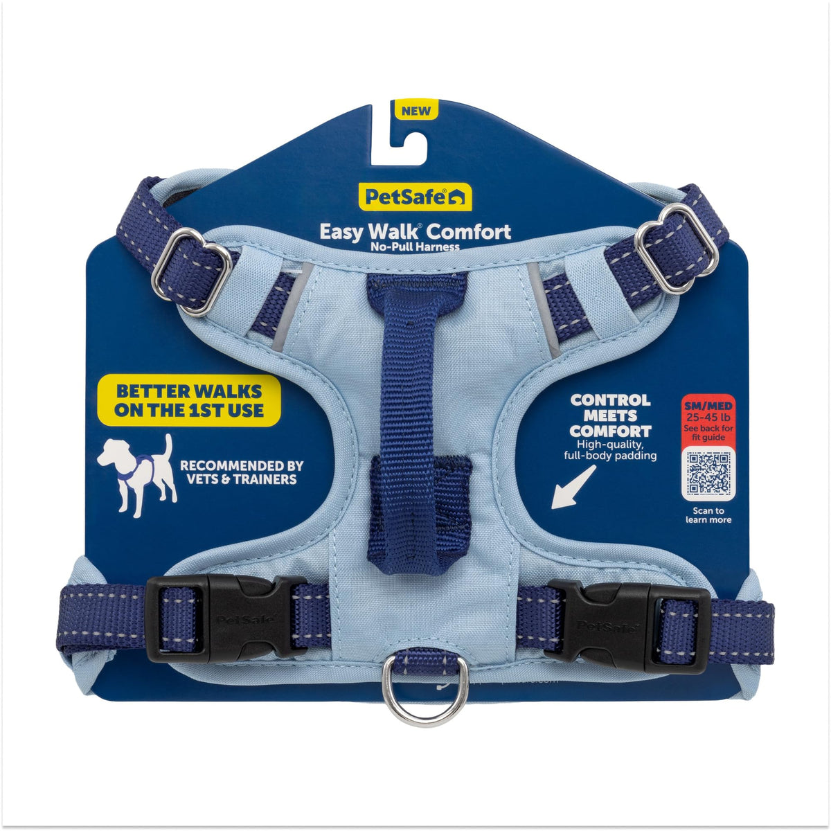 PetSafe Easy Walk con enganche frontal para control suave durante paseos.