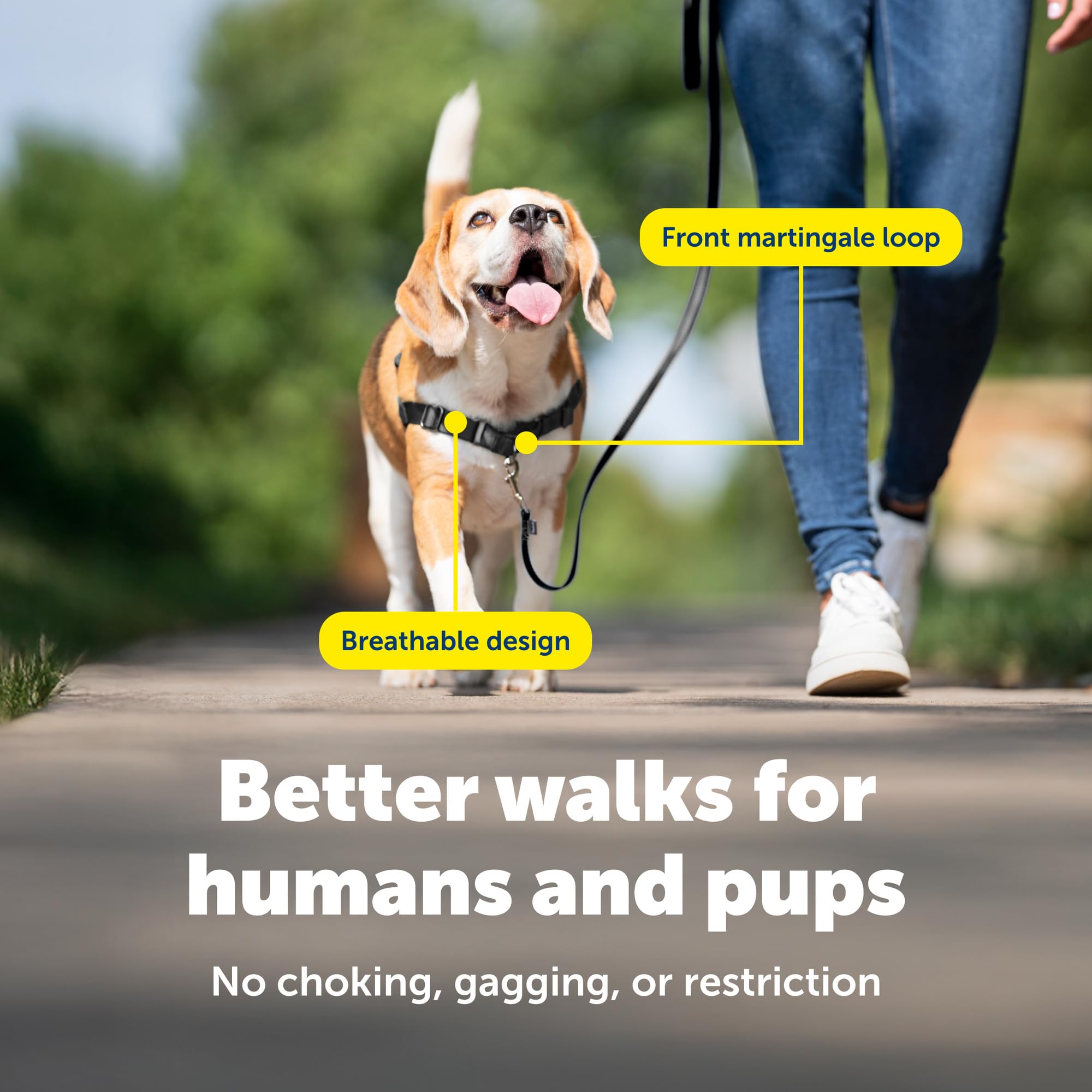 Arnés PetSafe Easy Walk, tejido aireado para mantener al perro fresco
