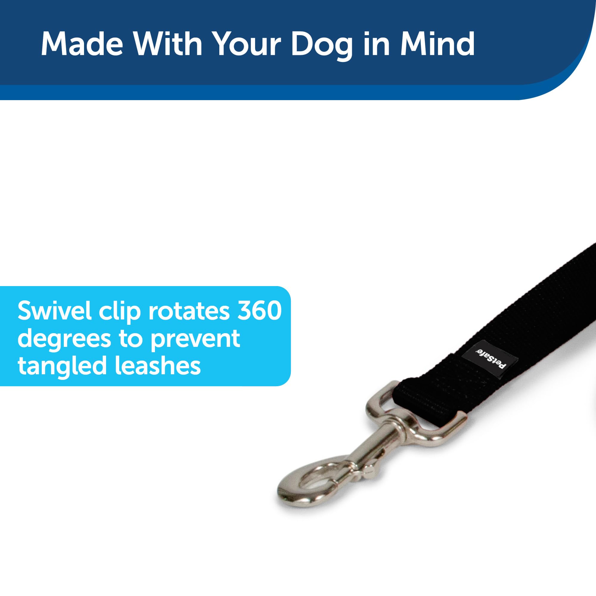 PetSafe correa nylon con enganche rápido para colocación fácil durante paseos
