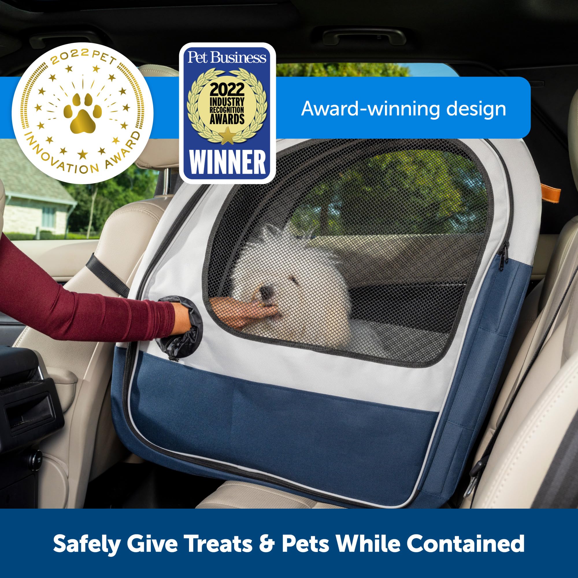 PetSafe Feliz Paseo: puerta lateral doble facilita el acceso al perro