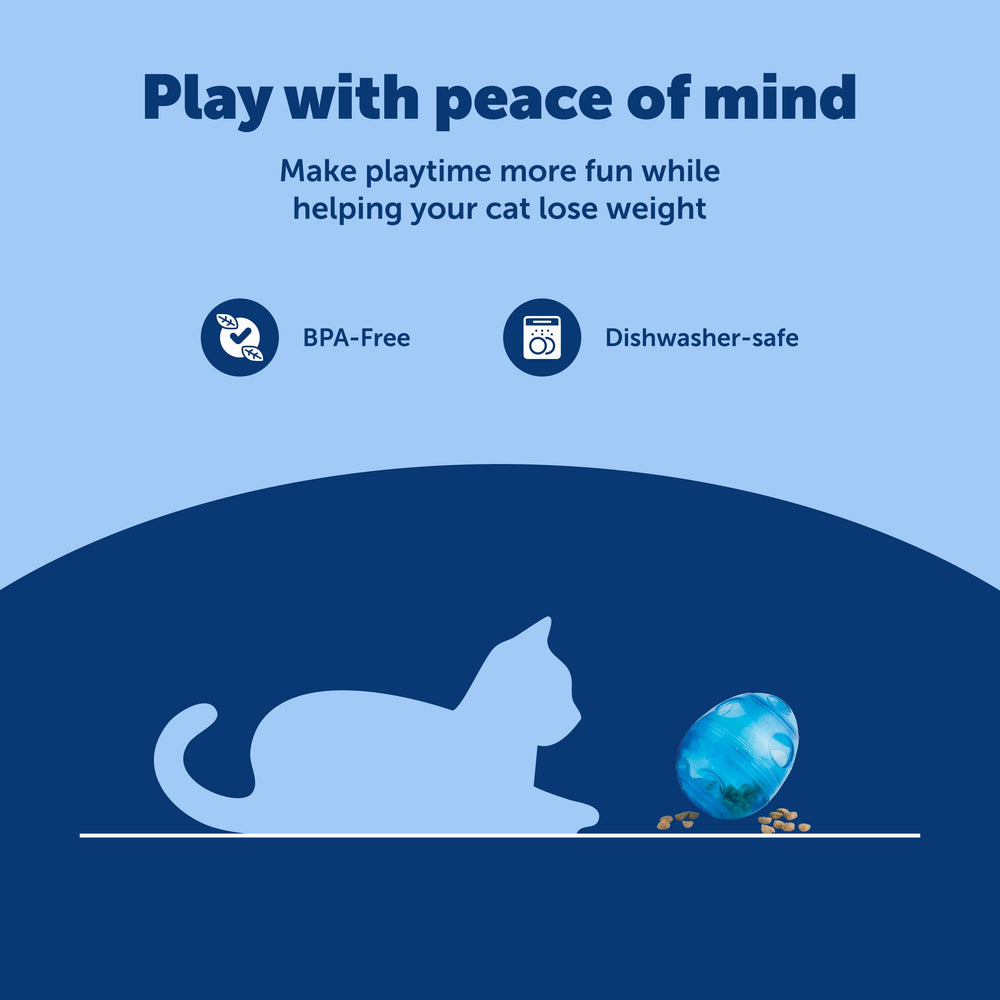 PetSafe FUNkitty Egg-Cersizer presenta movimiento de caza con un diseño estimulante