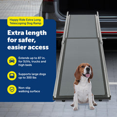 PetSafe Happy Ride Compact: superficie antideslizante para paso estable.