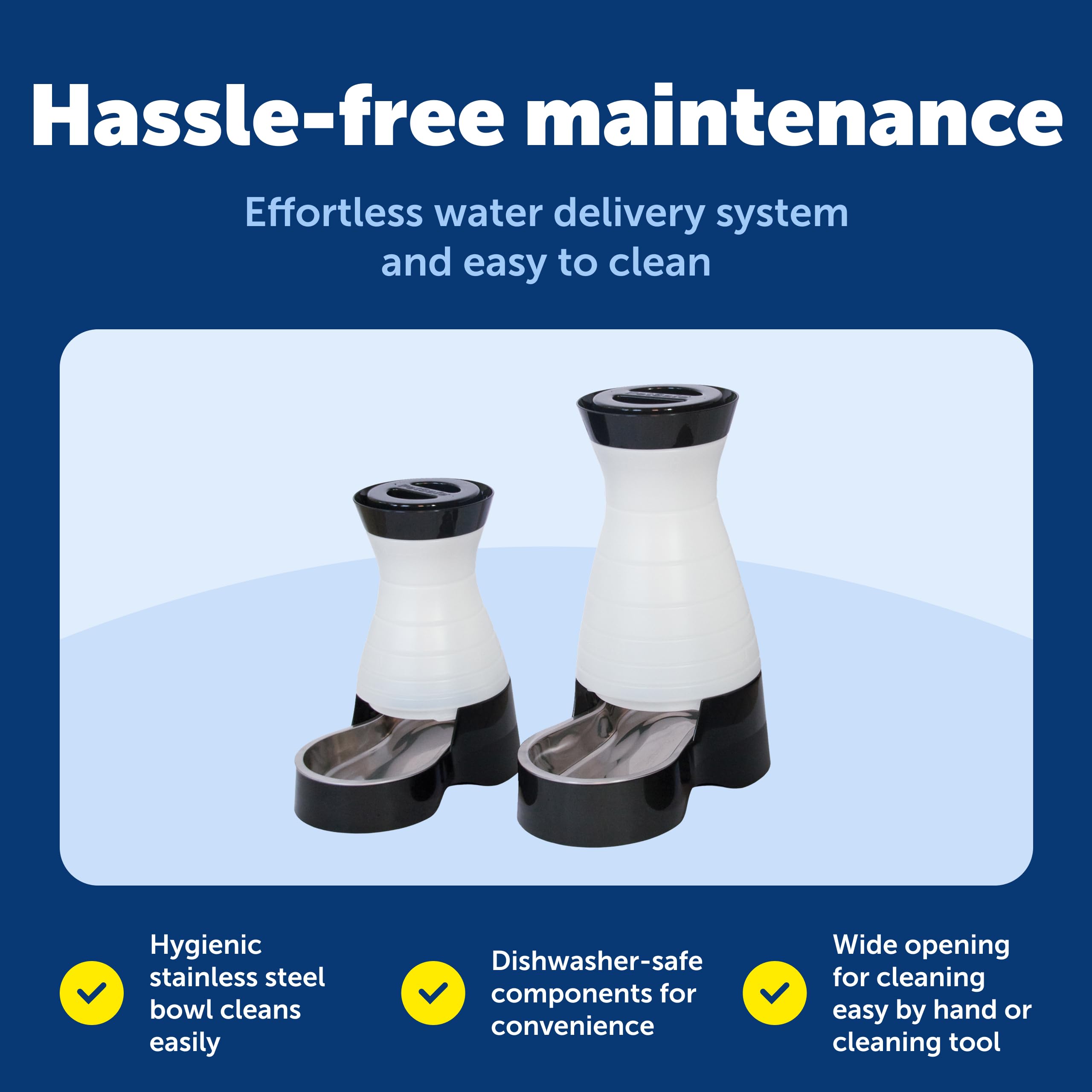 PetSafe Estación de Agua es fácil de limpiar y desmontar.