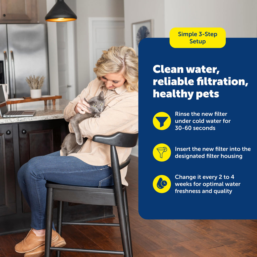 PetSafe Ion-X prefiltró BPA libre: atrapa pelos y desechos antes del filtro principal
