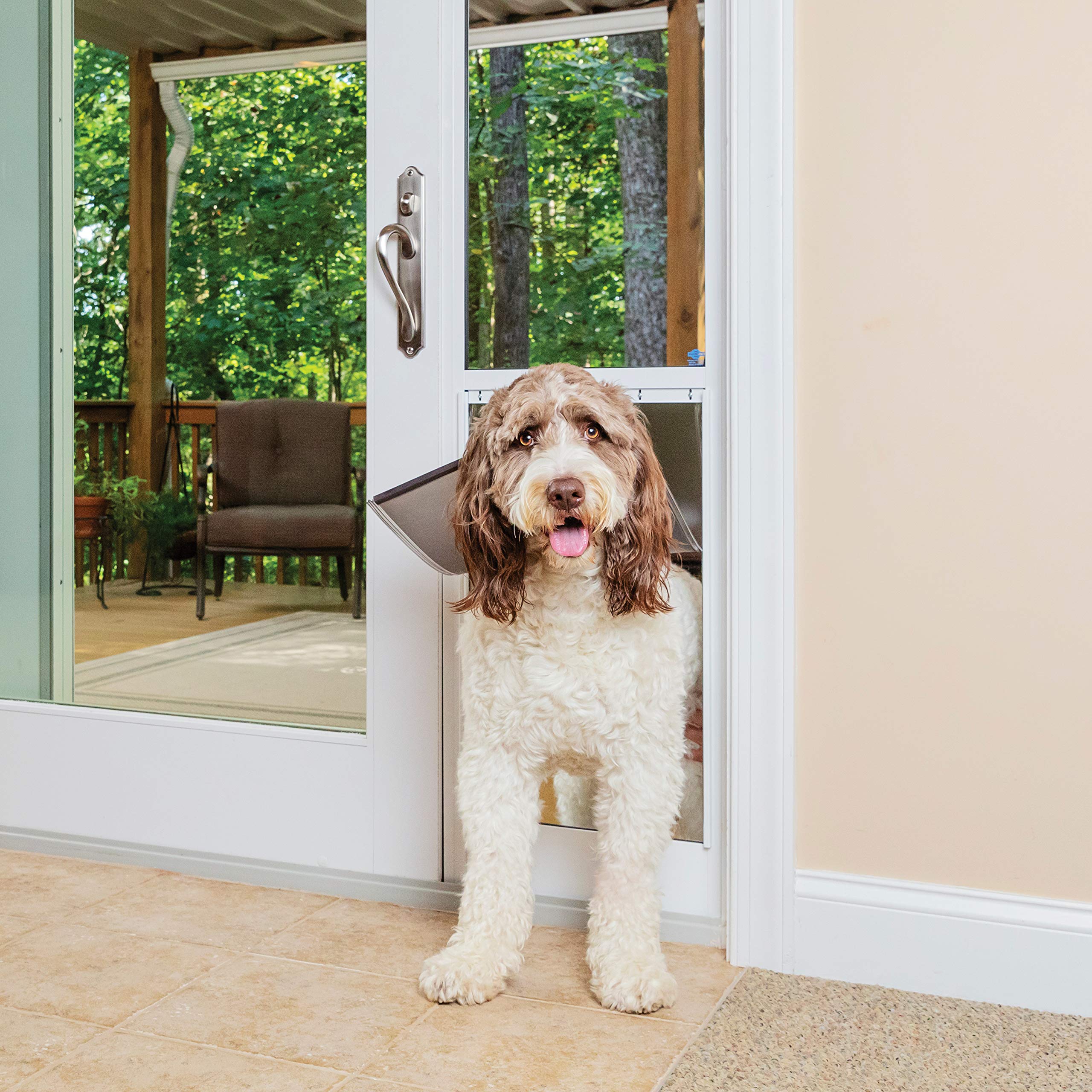 Panel deslizante PetSafe para patio con cristal templado