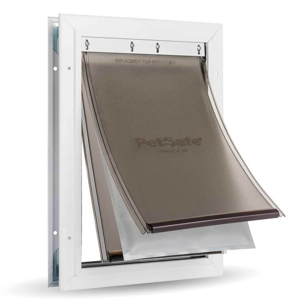 PetSafe puerta de aluminio para clima extremo, diseño resistente para exteriores