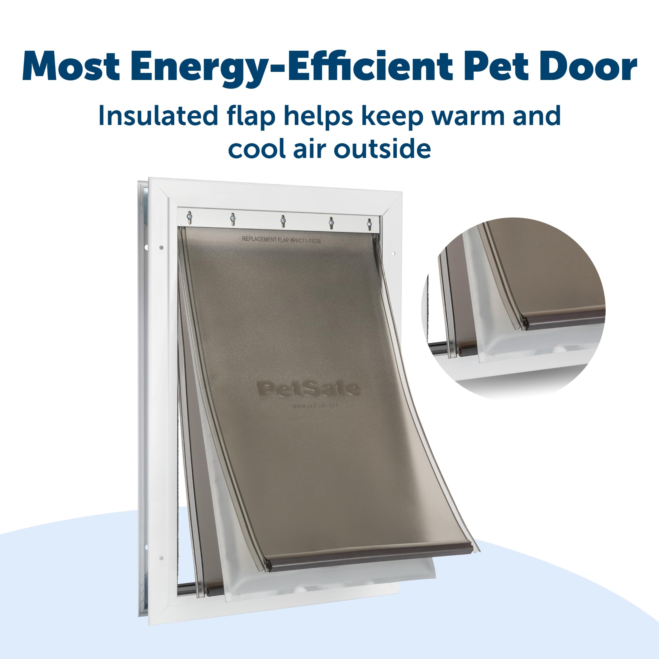 PetSafe puerta con barrera térmica triple para conservar calor y bloquear corrientes de aire