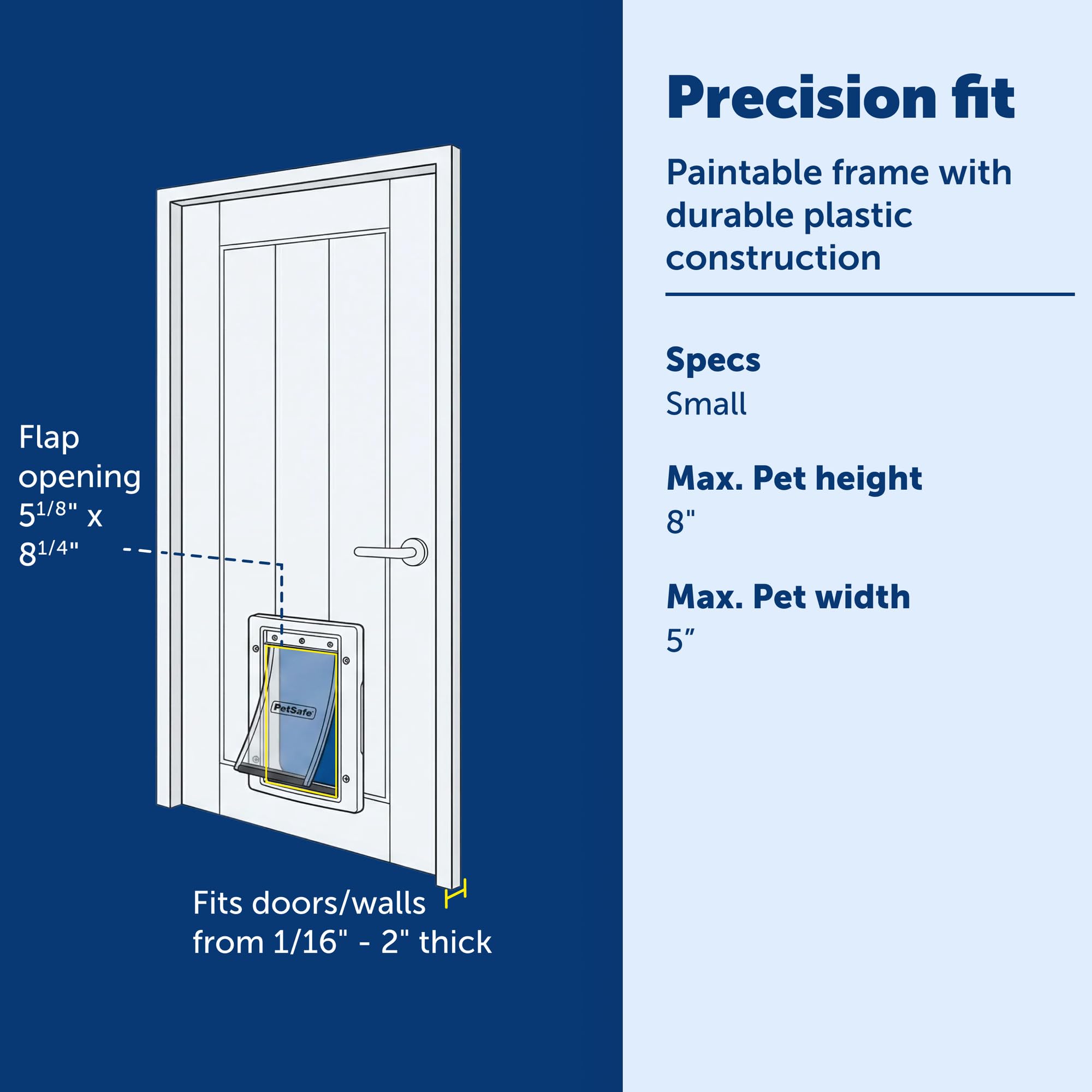 PetSafe, instalación rápida en madera para puertas, mejora la comodidad diaria del hogar.