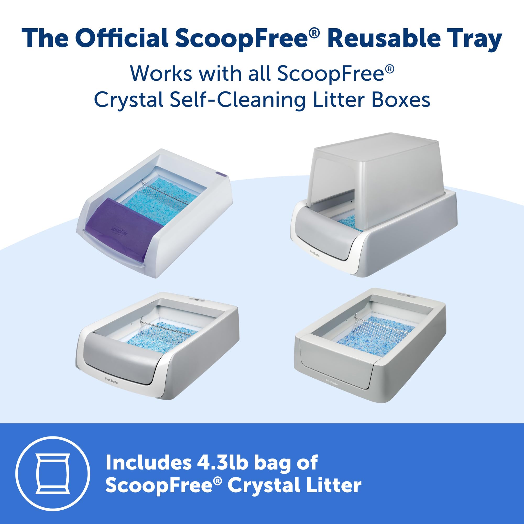 PetSafe ScoopFree: arena de cristales para absorción rápida.