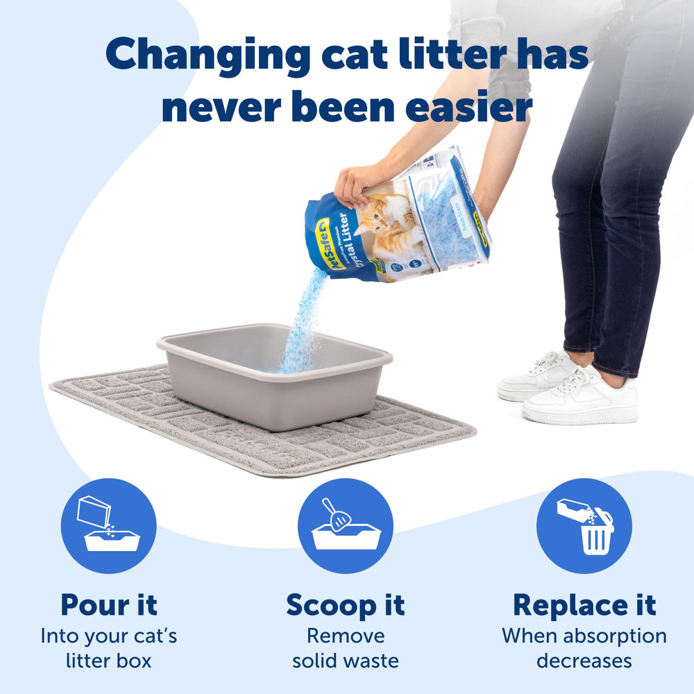 PetSafe ScoopFree Cristales de bajo rastro para suelos limpios.