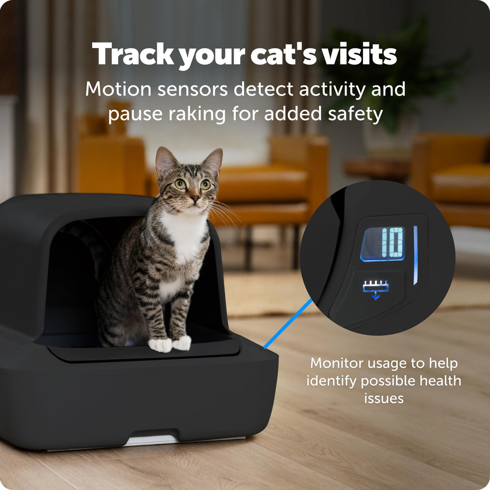 PetSafe ScoopFree Crystal Pro, luz indicadora que avisa cuándo cambiar la bandeja.
