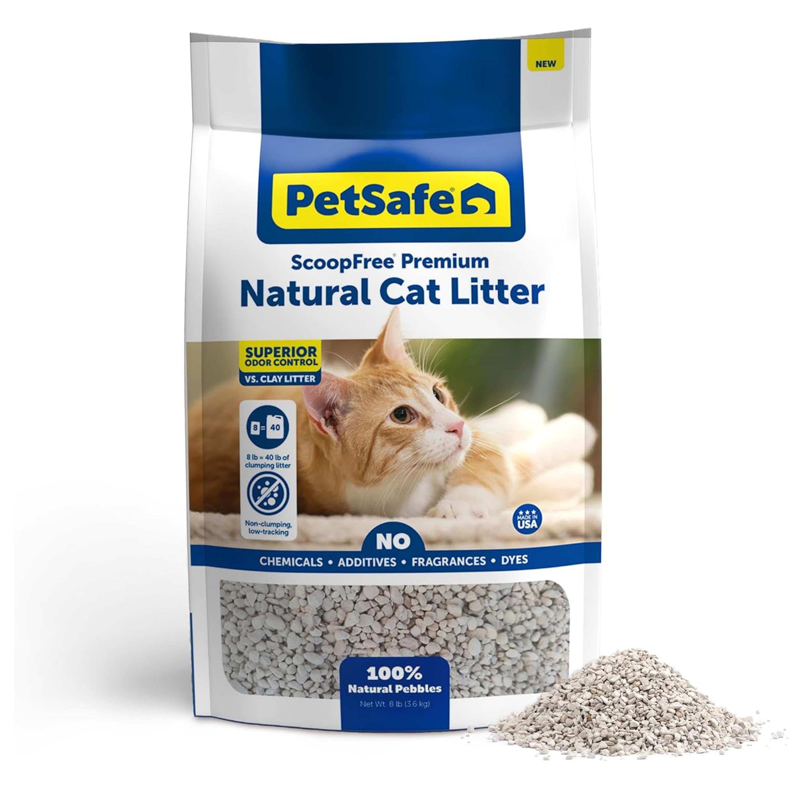 PetSafe ScoopFree Premium arena para gatos sin fragancia, controla olores por hasta 21 días