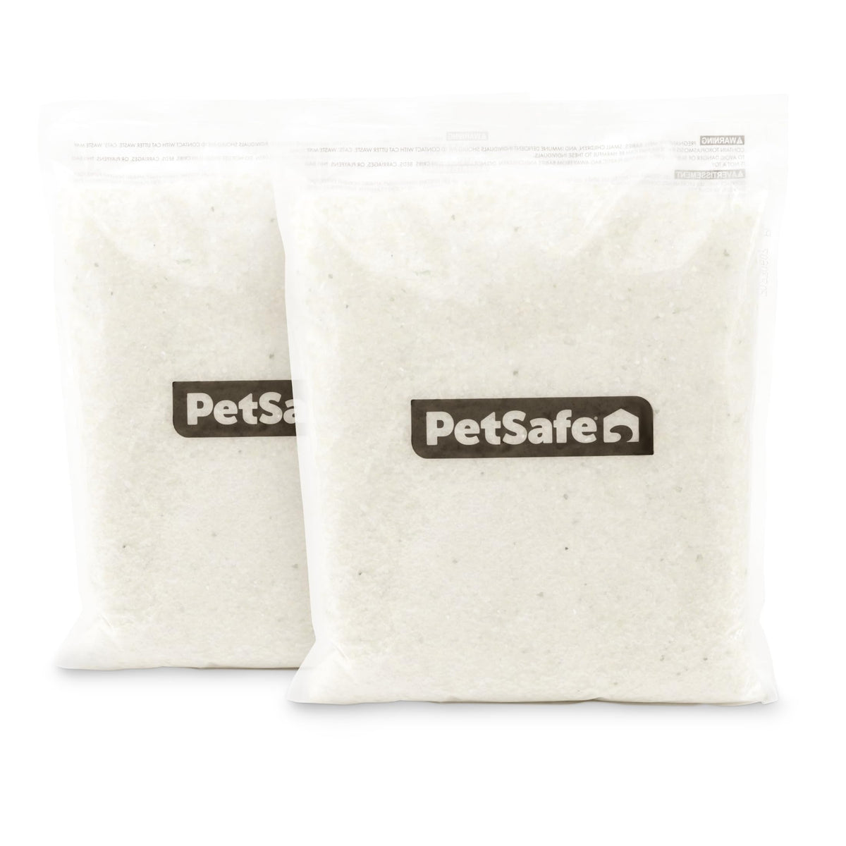 PetSafe ScoopFree Crystal Litter: dos paquetes de 4.3 lb para menos cambios.