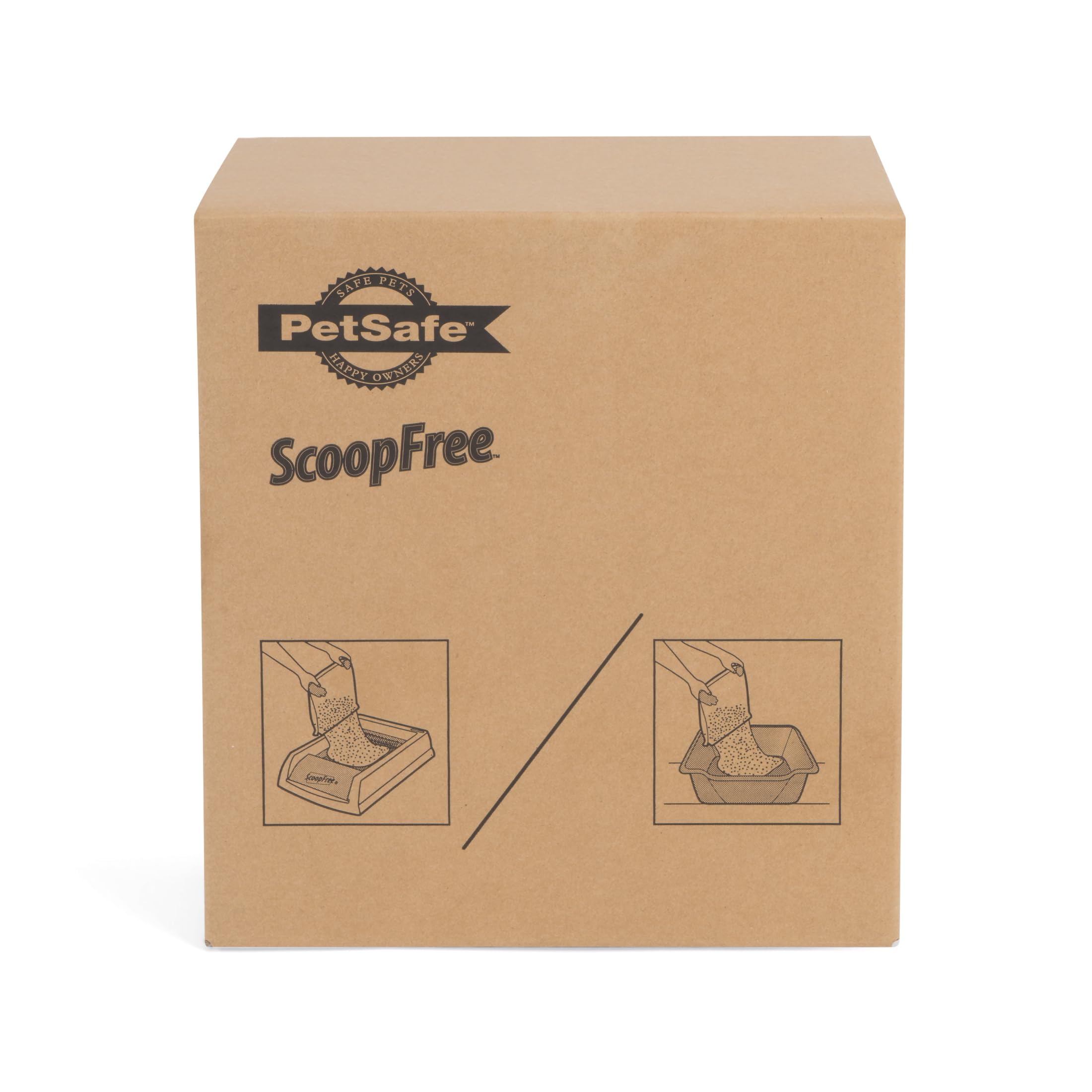 PetSafe ScoopFree Premium Crystal Litter uso con bandeja desechable o reutilizable