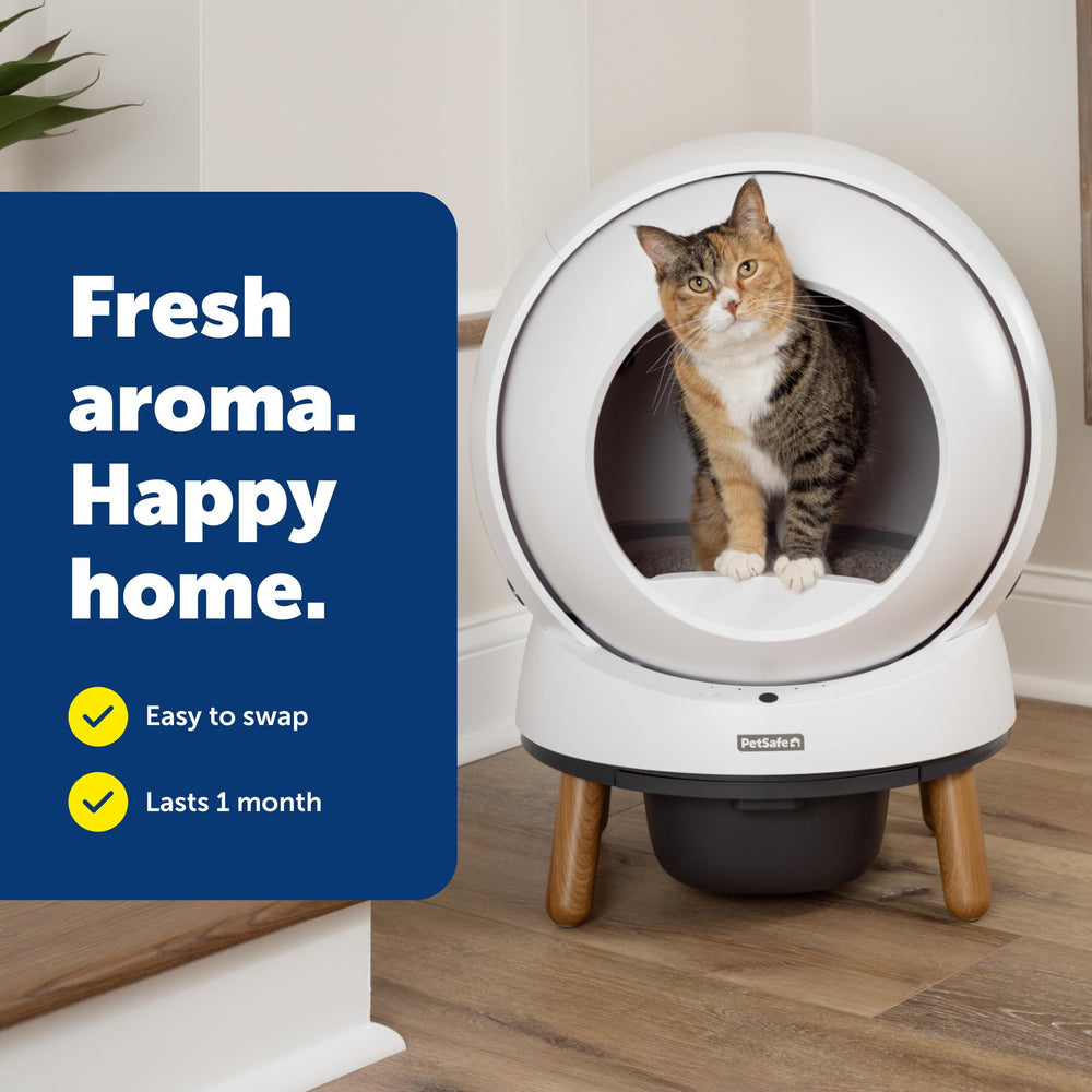Desodorizantes PetSafe ScoopFree SmartSpin, dos unidades, uso sencillo