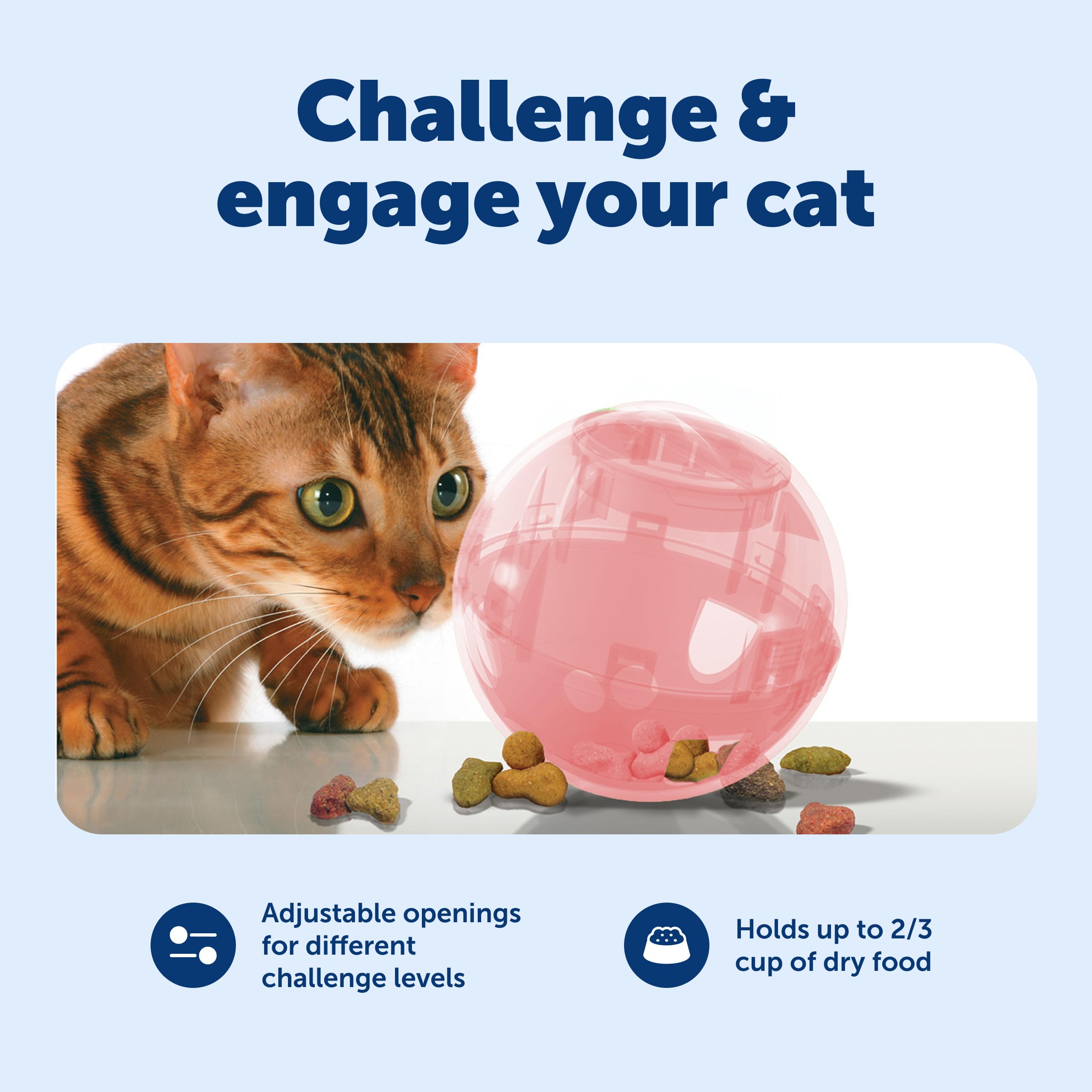PetSafe SlimCat plástico libre de BPA, seguro y fácil de limpiar.