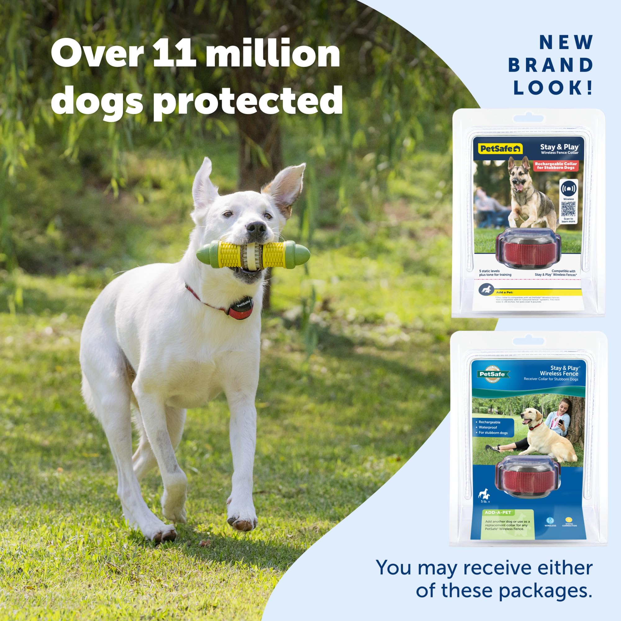PetSafe Stay & Play alcance ajustable para perros desde cinco libras.
