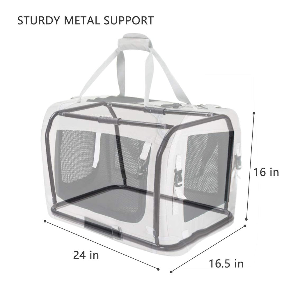 Petseek transportín en tela oxford resistente y fácil de limpiar, ventilado