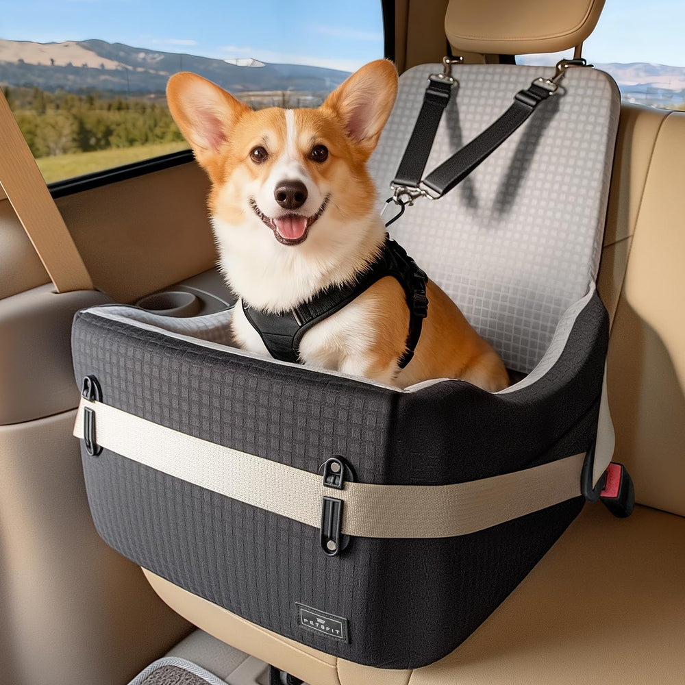 PETSFIT asiento para perros con espuma de memoria de 6 pulgadas para viajes cómodos
