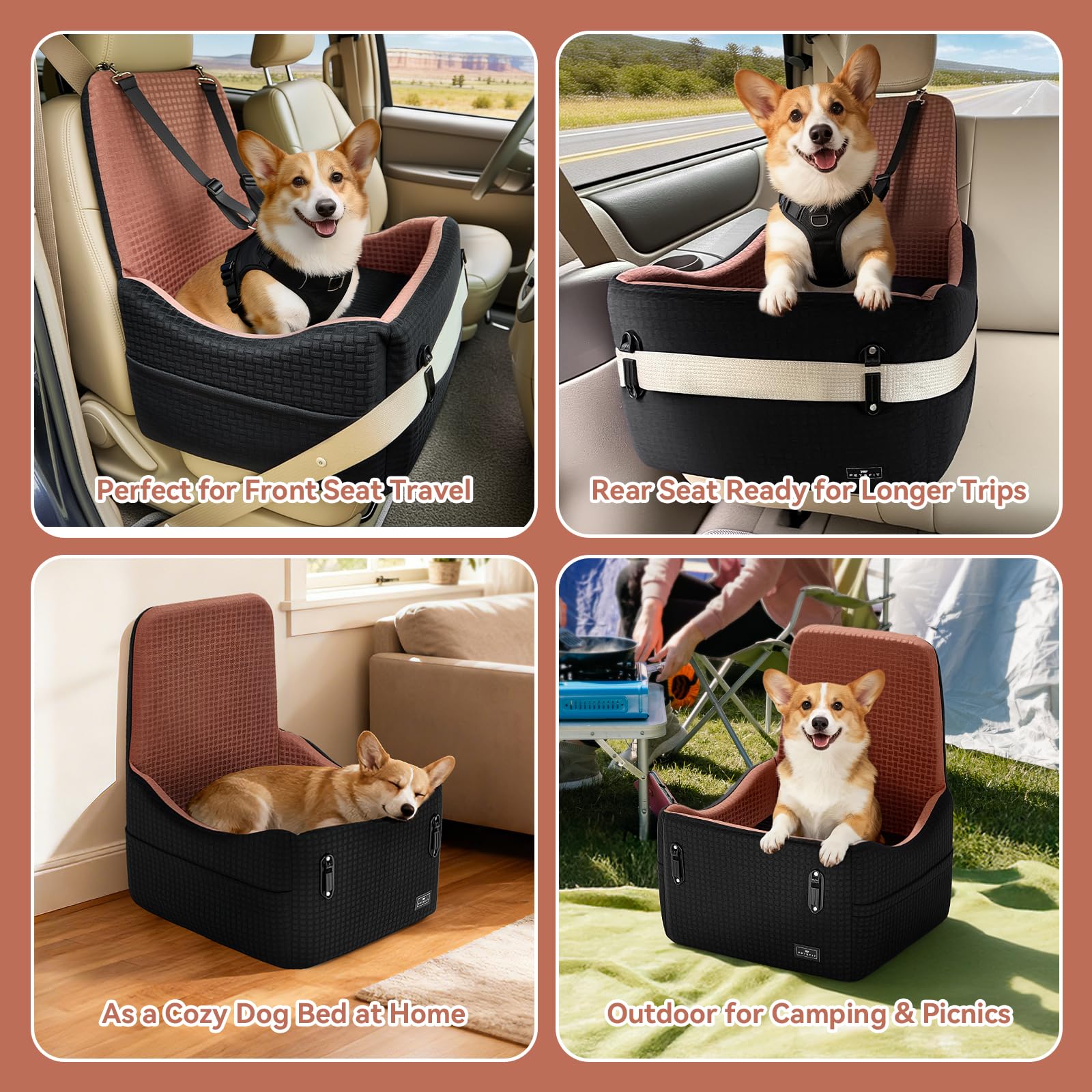 PETSFIT instalación sencilla con correas para reposacabezas