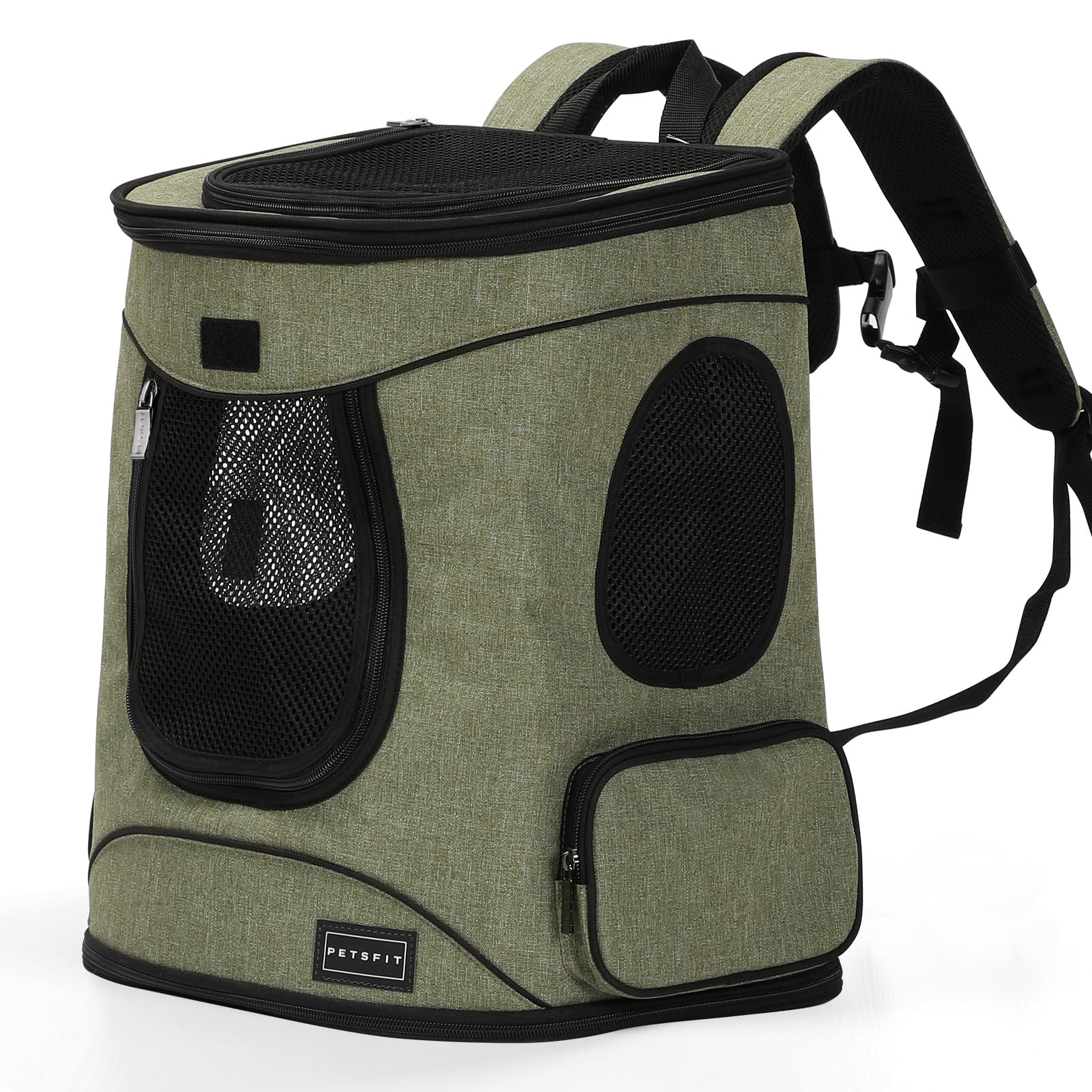 Petsfit mochila porta-mascotas con ajuste cintura mejorado para mayor comodidad