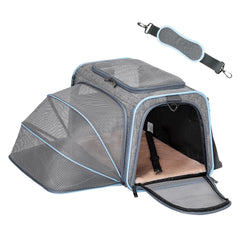 Petsfit transportín expandible con dimensiones ajustables para viajes cómodos