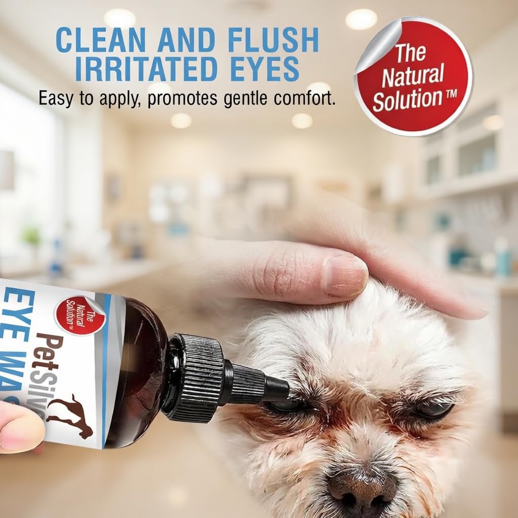 PetSilver gotas para ojos, solución suave para ojos sensibles.