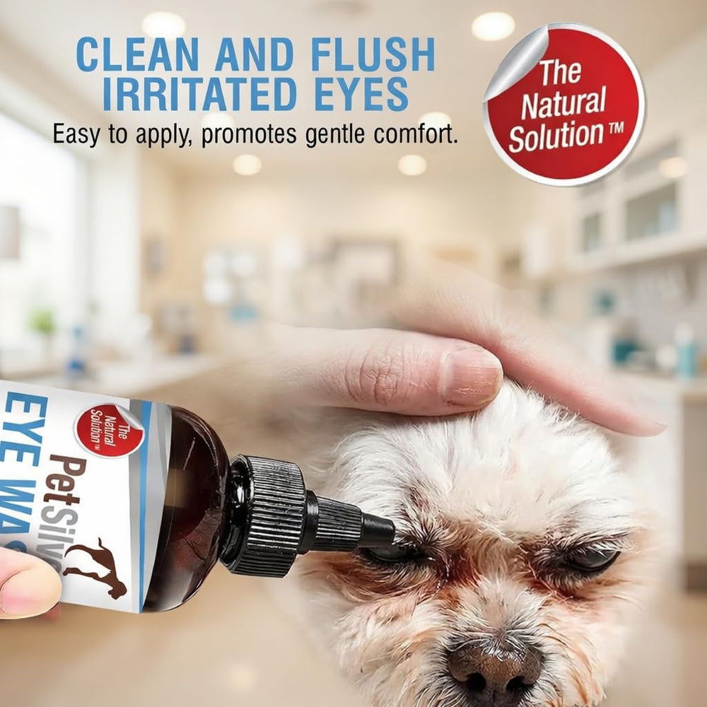 PetSilver gotas para ojos, solución suave para ojos sensibles.