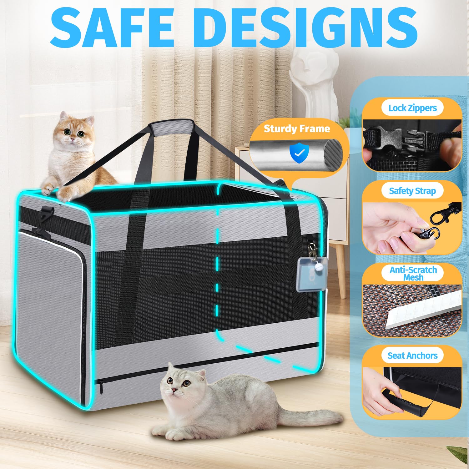 Petskd funda impermeable interior lavable para limpieza del transporte.
