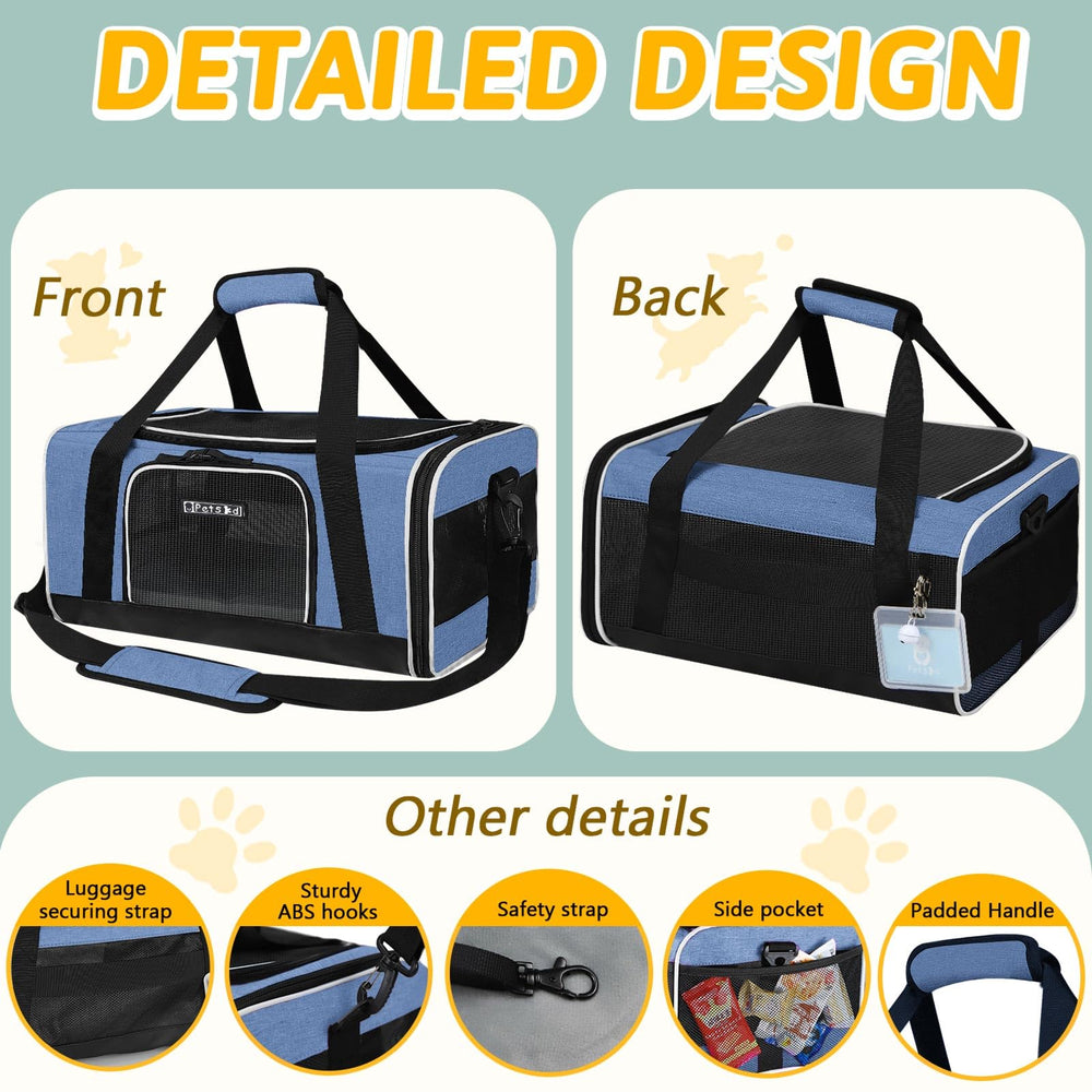 Petskd cabina apta para perros y gatos pequeños, viaje cómodo.