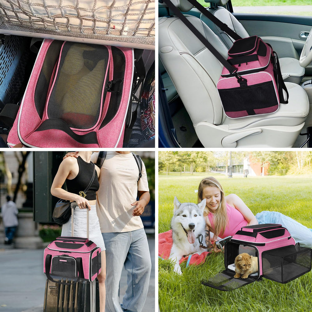 Petskd color rosa suave para transporte diario y fácil de localizar.
