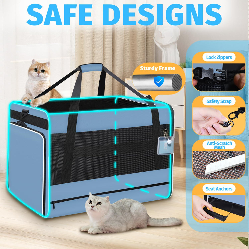 Petskd transportín con cuenco de agua plegable para beber
