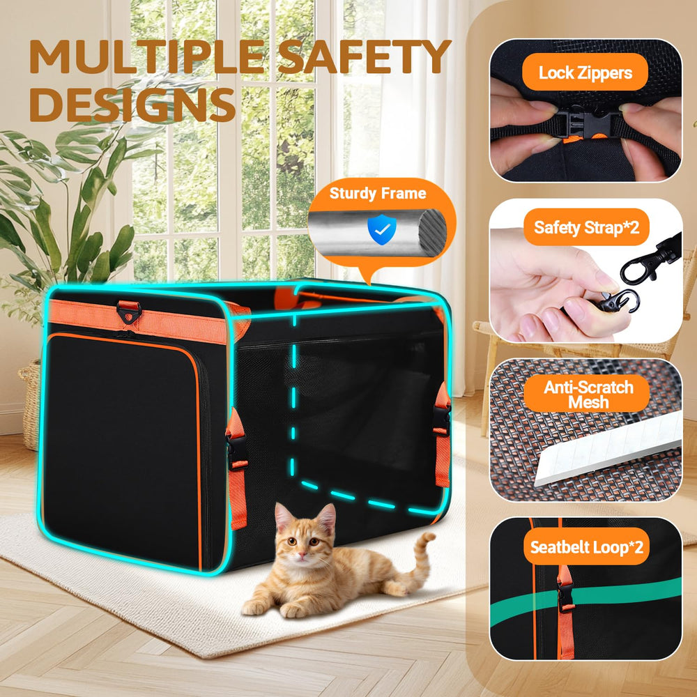 Petskd transportin gato con materiales Oxford: durabilidad y seguridad.